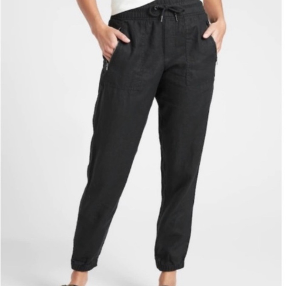 Comfy Polished Athleta Cabo Linen Jogger 10